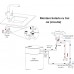 Baterie de bucatarie, METAL-FREE, cu 3 cai (circuite) pentru PURE - ULTRA-FILTRU